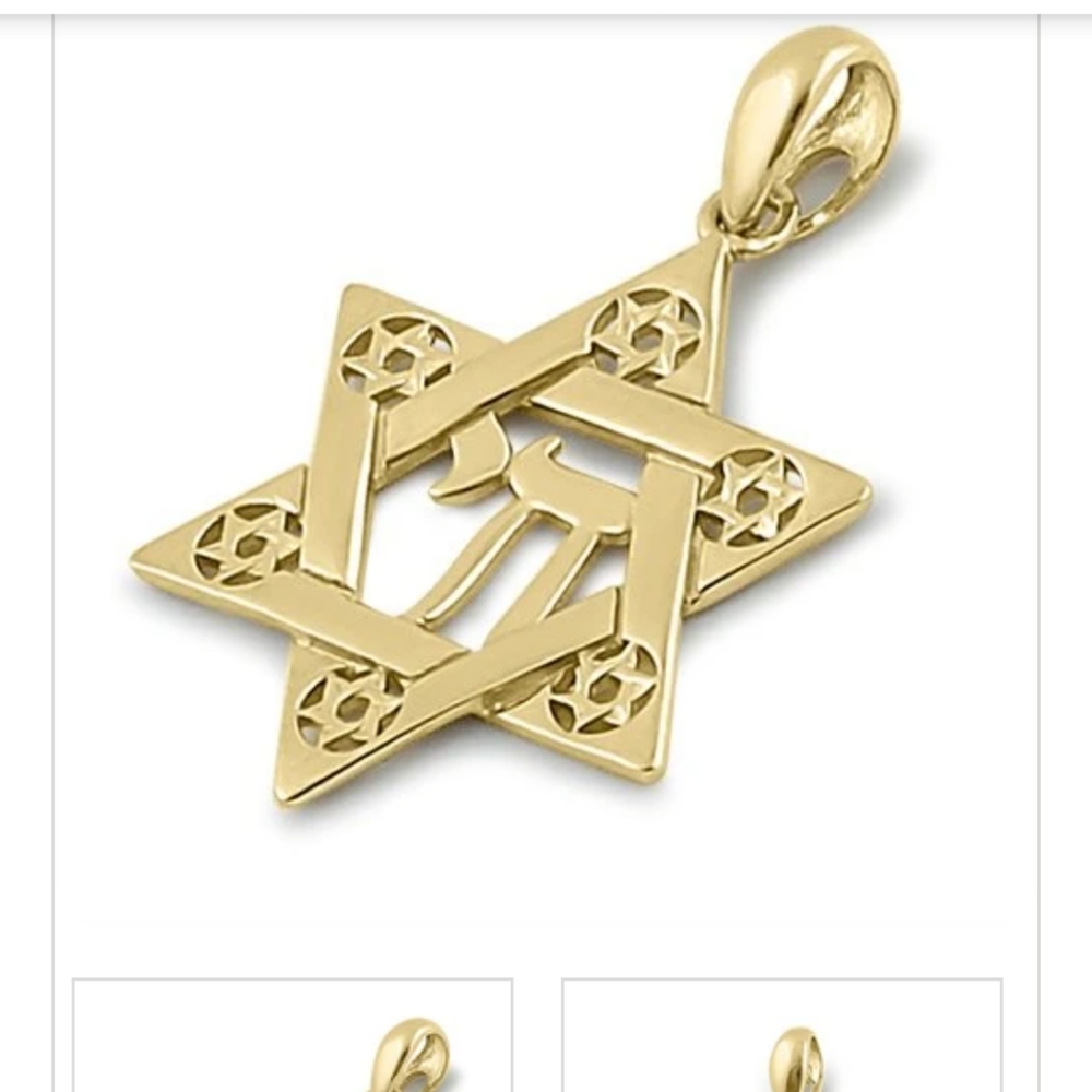 Real 14 KT Beautiful and simple star of David
